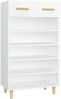 vidaXL Schuhschrank Weiß 60x35x105 cm Holzwerkstoff 812780 Bild 2