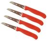 Neustanlo | Schälmesser Set | 3-teilig | Rot | ideal für Kartoffeln & Gemüse | präzises Küchenwerkzeug | langlebig & scharf Bild 4