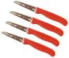 Neustanlo | Schälmesser Set | 3-teilig | Rot | ideal für Kartoffeln & Gemüse | präzises Küchenwerkzeug | langlebig & scharf Bild 2