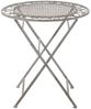 Metall Tisch Ø70cm Greige Bild 2