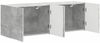 vidaXL TV-Wandschrank 2 pcs Beton Grau 59,5 x 31 x 40 cm Holzwerkstoff 892336 Bild 5