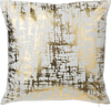Kissen 2er Set Abstraktes Muster GARDENIA Baumwolle 45 x 45 cm Gold Bild 4