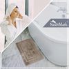 NatureMark 2er Pack Badvorleger Badematte | Premium Qualität | 100% Baumwolle | 50x80 cm | Duschvorleger Duschmatte Doppelpack | Farbe: Sand/Beige Bild 3