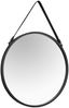 MIRRORS AND MORE 'Cornelia' Dekospiegel Metall, schwarz, Ø55cm Bild 2