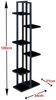Pflanzregal Tohmajärvi Metall 120x34x21cm Schwarz [en. casa] Bild 2