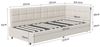 Gdood Polsterbett Daybett Jugendbett Tagesbett (1-tlg, Hydraulisch hebbarer Stauraum, Geeignet für Jungen und Mädchen), Mit LED-Beleuchtung, Ladefunktion, Samt, 90x200 cm Bild 2