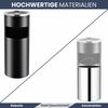 Runder Standaschenbecher für Draußen 30L - 25x61cm Stahl | Mülleimer mit Aschenbecher Abfalleimer mit Inneneimer Standascher Outdoor, Schwarz Bild 4