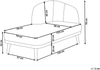 Rechtsseitige Chaiselongue TANLAY Stoff Goldbraun Bild 2
