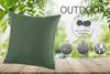 heimtexland Â® OUTDOOR Lounge Dekokissen LOTUS EFFEKT wetterfest 45x45 Garten Kissen Outdoorkissen Typ551 dunkelgrau Bild 2