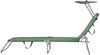 Sonnenliege Argozelo 186x55x24 cm Dunkelgrün [casa. pro] Bild 3