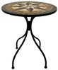 Wohnando Garten-Essgruppe Bistroset "Casper", Metalltisch, Metallmöbel, schwarz, Mosaik-Design, (3-tlg), bestehend aus 2 Stühlen und 1 Tisch, Braun Mix Bild 4