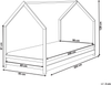 Bett mit Lattenrost APPY 90 x 200 cm Holz Heller Holzfarbton Bild 2