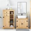vidaXL 2-teiliges Badmöbel-Set "Corona" Massivholz Kiefer 3334635 Bild 3