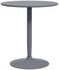 HOMCOM Esstisch 70x70 cm rund Küchentisch für 2 Personen Esszimmertisch mit Stahlbein, Rutschfester Fußauflage Säulentisch moderner Kaffeetisch für Küche, Esszimmer und Wohnzimmer Grau Bild 2