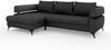 Mirjan24 'Nosecone' Ecksofa, Webstoff, 90 x 188 x 267 cm, Dunkelgrau, Links Bild 2