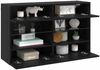 vidaXL TV-Wandschrank mit LED Schwarz Eichen-Optik 98,5 x 30 x 60,5 cm 8000987 Bild 3