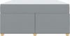 vidaXL Bettrahmen mit Matratze Hellgrau 140 x 200 cm Stoff 3399356 Bild 5