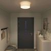vidaXL Deckenlampe mit Strahlern Weiß 38 x 38 x 13,5 cm Stoff 42001207 Bild 3