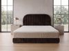 A&J MöbelLand GmbH Polsterbett LEON mit Kopfteil - Stilvolles Bettgestell für Ihr Schlafzimmer (Länge: 209 cm, Höhe Kopfteil: 110 cm, 4 Kopfteil-Varianten, 7 Größen zur Auswahl, Modernes Design, TOP ANGEBOT!, Inklusive Bettgestell), Komplettgestell-Set Bild 3