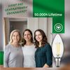 BRILONER - EEK A 2er Set Filament LED Lampe E14 Kerze, warmweißes Licht, 4W, 840lm, LED Glühbirne, Leuchtmittel, Birne, Glühlampen, Bulb, 35x98 mm Bild 4