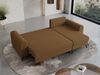 Wohnzimmersofa mit Schlaffunktion und Bettkasten - HUGO-Non - Braun Boucle Bild 4
