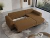 Wohnzimmersofa mit Schlaffunktion und Bettkasten - HUGO-Non - Braun Boucle Bild 3