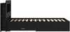 vidaXL Bettgestell mit Stauraum Schwarz 75x190 cm Holzwerkstoff 3433801 Bild 4