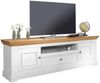 Lowboard 1 GLORA TV-Board Kiefer massiv weiß gewachst Eiche Landhaus Bild 4
