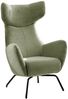 KAWOLA Sessel LOTTE Ohrensessel Cord olivgrün 117 x 82 x 79 cm Bild 3