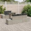 vidaXL Garten-Sofa-Set mit Kissen 6 pcs Hellgrau und Dunkelgrau 3357835 Bild 3
