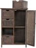 Kommode HWC-D12, Shabby-Look Vintage, 82 x 55 x 30 cm ~ braun Bild 5