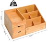 HOMCOM Organizer Schreibtischorganizer Aufbewahrungsbox Büro Box Organisation (2 Schubladen, 1 St, Natur), 33 x 20,5 x 15,5 cm Bild 3