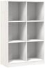 vidaXL Bücherregal Weiß 70x33x110 cm Massivholz Kiefer 836142 Bild 2