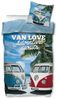 SkyBrands Bettwäsche VW Bulli - Partner-Bettwäsche, Bus T1 Van Love, 135x200 & 80x80, Baumwolle, 100% Baumwolle Bild 2