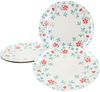Ritzenhoff Julia Blume türkis 4er Set Speiseteller Essteller Platte floral Blüten Bild 2