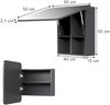Badspiegelschrank Zino Anthrazit 60 x 50 cm mit Regalen Vicco Bild 2