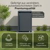 STEELSØN 'Xalara' Mülltonnenbox 1er 240 Liter, anthrazit, Mülltonnenverkleidung aus Stahl, wetterfest, 116x80x69 cm, Müllbox für 1 Tonne Bild 4
