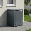 STEELSØN 'Xalara' Mülltonnenbox 1er 240 Liter, anthrazit, Mülltonnenverkleidung aus Stahl, wetterfest, 116x80x69 cm, Müllbox für 1 Tonne Bild 2