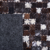 Teppich Kuhfell braun / silber 140x200 cm geometrisches Muster Kurzflor AKKESE Bild 5