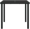 Gartentisch, Beistelltisch, Balkontisch Schwarz 80 x 80 x 73 cm Metall Bild 5