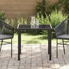 Gartentisch, Beistelltisch, Balkontisch Schwarz 80 x 80 x 73 cm Metall Bild 4