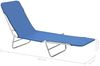 vidaXL Klappliegen 2 Stk. Stahl und Stoff Blau 44299 Bild 2