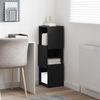 vidaXL Eckschrank Schwarz Eichen-Optik 30,5x30x95cm Holzwerkstoff 889830 Bild 4