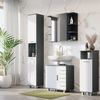 Badmöbel-Set Ilias Anthrazit/Weiß 4 Teile Vicco Bild 3