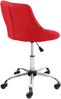Arbeitshocker AARHUS - 47x49x71cm, Stoff, Rot | Arbeitsstuhl Drehhocker Rollhocker Bürohocker Bild 5