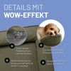 Lumaland Tierbett Hundebett Cord In-& Outdoor S 70x60x18cm olive vakuumiert, Hundesofa orthopädisch Hundekorb Tierbett waschbar hoher Rand Bild 4