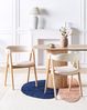 Esszimmerstuhl 2er Set DAY Bouclé Hellbraun Beige Bild 3
