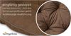 sunnypillow Sesselauflage Polster für Papasansessel, rund Durchmesser 120 cm Dicke 15cm, BRAUN Bild 3