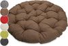 sunnypillow Sesselauflage Polster für Papasansessel, rund Durchmesser 120 cm Dicke 15cm, BRAUN Bild 4
