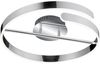 LED Deckenleuchte PARMA Metall Chrom/Weiß 3 Stufen Dimmer Ring, Ø 50cm Bild 2